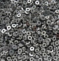 3MM Glass Sequins High Glaze Metallic Aluminium Silver 5/10/20 Grams