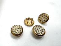 12MM Swarovski Pave Crystal Jeans Button 178011 Swarovski Crystal vintage articles jacket buttons