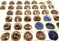 Jet Nut (3002) Swarovski Crystal Square Faceted Buttons for Sewing Projects - 12mm Vintage Crystal Button Beads and Jewelry Supplies