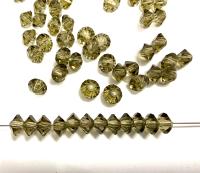 Black Diamond Preciosa spacers Bicone Beads 4x6mm