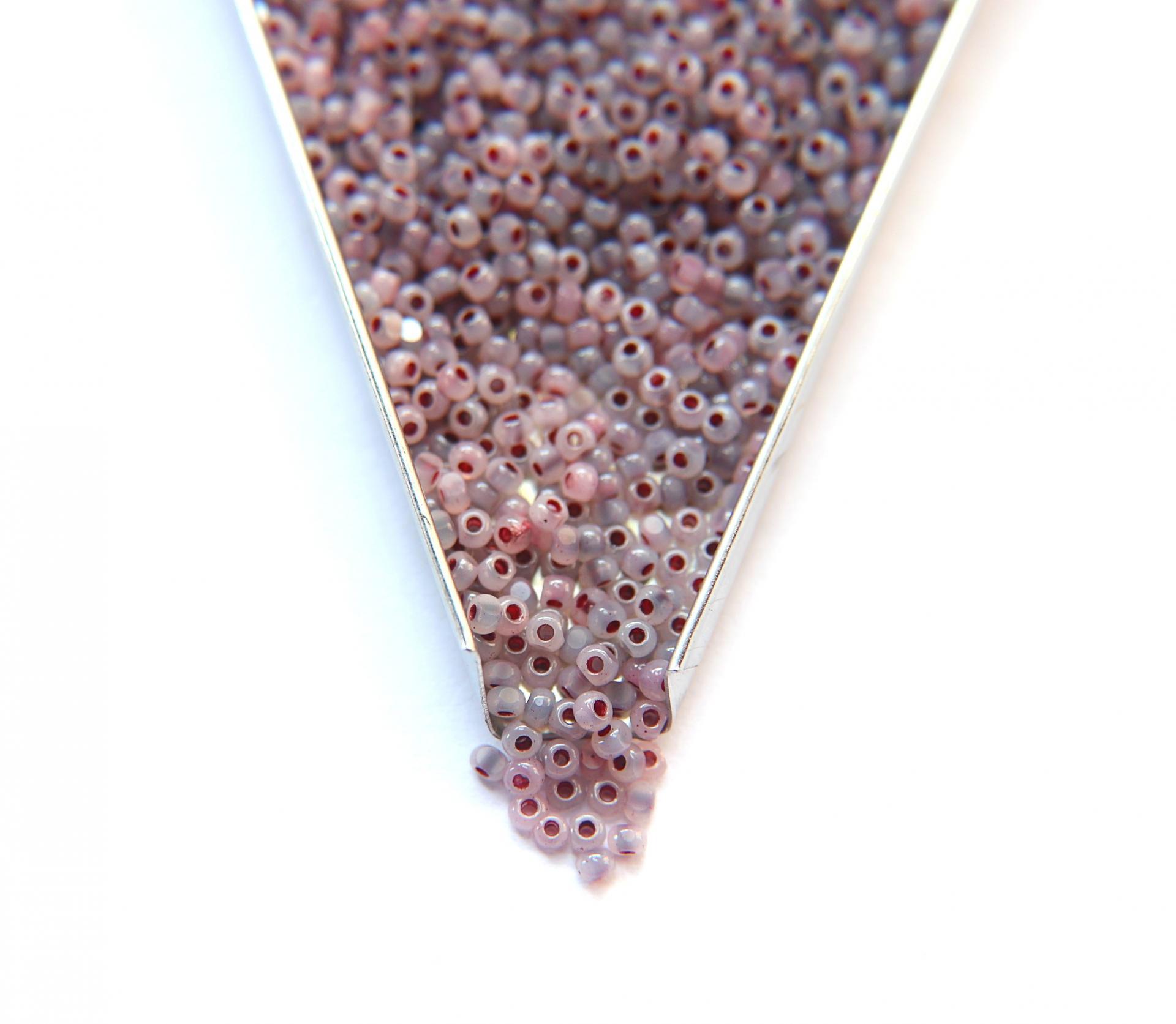 8/0 Charlotte Cut Beads Plum Opal 10/20/50/250/500 Grams frosted glass beads, jewelry supply, native supply