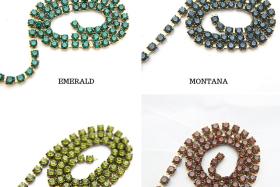 18SS Swarovski Vintage Rhinestone Chain 4.2mm embroidery materials jewelry making vintage findings
