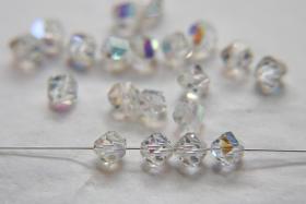 6mm Swarovski Crystal Aurore Boreale Vintage Beads 5020 Faceted Helix Bead 6/12/36/72/144 Pieces Jewelry making beads