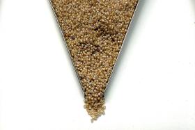 11/0 Hanks Charlotte Cut Beads Patina Matt Crystal Cream Lined Aurore Boreale PREMIUM SEED BEADS, Native Supplies