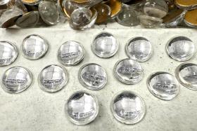 8 mm Swarovski Round Cabochon Cabs Crystal foiled Article # 2090/4 Vintage Flat Back