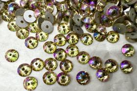 Swarovski Crystal Luminous Green 4MM Xirius Lochrose SEW ON STONES 3188 embroidery materials couture material
