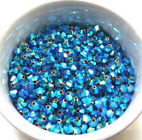 Swarovski (5mm) AB 2X FC Bicones rainbow beads 3600 Pieces jewelry making, couture embellishments