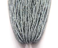 11/0 Hanks Charlotte Cut Beads Black Diamond Off White Lined 1/5/25/50/100 Hanks PREMIUM SEED BEADS, Native Supplies
