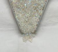 11/0 Charlotte Cut Beads Patina Transparent Crystal Aurore Boreale 10/20/50/250/500 Grams PREMIUM MATERIALS