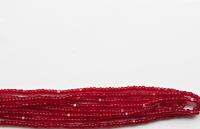 13/0 Charlotte Cut Beads Transparent Garnet 5/10/20/50/250/500 craft supplies, jewelry making, embroidery materials, vintage beads, rare