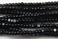 8/0 Charlotte Cut Beads Jet Black 10/20/50/250/500 Grams glass beads, jewelry supply, vintage findings, craft supply, rare materials, bijoux