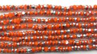 11/0 Charlotte true Cut Beads Patina Opaque Orange Silver 10/20/50/250/500 Grams