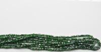 11/0 Charlotte true Cut Beads Patina Transparent Light Emerald Silver 10/20/50/250/500 Grams vintage findings, embroidery materials, craft