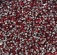 13/0 Charlotte Cut Beads Patina Transparent Light Siam Silver 5/10/20/50/250/500 Grams glass beads, jewelry supply, findings, craft supply