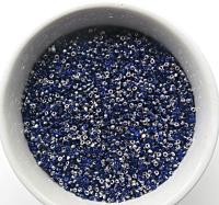 13/0 Charlotte Cut Beads Patina Transparent Royal Blue Silver 5/10/20/50/250/500 Grams glass beads, jewelry supply, findings, craft supply