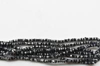 11/0 Charlotte true Cut Beads Patina Frosted Jet Black Silver 10/20/50/250/500 Grams 1300 Pieces loose beads, embroidery materials, vintage