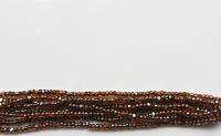 11/0 Charlotte Cut Beads Patina Orange transparent Gun Metal 10/20/50/250/500 Grams PREMIUM SEED Beads, vintage supplies