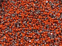 11/0 Charlotte true Cut Beads Patina Opaque Orange Gun Metal 10/20/50/250/500 Grams 1300 Pieces faceted seed beads