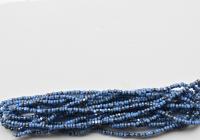 11/0 Charlotte true Cut Beads 2 MM Light Patina Light Sapphire Opaque Gun Metal 10/20/50/250/500 Grams vintage findings, embroidery material