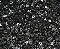 3MM Glass Sequins High Glaze Gun Metal 5/10/20 Grams
