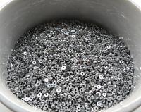 2MM Glass Sequins High Glaze Metallic Aluminium Silver 5/10/20 Grams