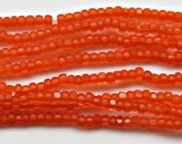 13/0 Charlotte true Cut Beads Frosted Orange 5/10/20/50/250/500Grams (10 Grams 2600 Pieces) native supply
