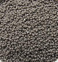 13/0 Charlotte Cut BeadS 1.6MM Grey Opaque 5/10/20/50/250/500 Grams craft supplies, jewelry making, embroidery materials, vintage beads