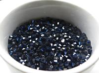 6MM Dark Indigo Swarovski Bicone Beads 12/36/72/144/288 Pieces (288) Low Shipping, jewelry supplies, vintage findings, embroidery materials