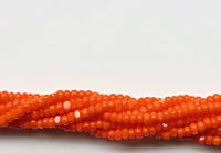 13/0 Charlotte Cut Beads 1.6 MM Orange Opaque 5/10/20/50/250/500 Grams craft supplies, jewelry making, embroidery materials, vintage beads