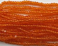 13/0 Charlotte Cut Beads Light Orange Transparent 5/10/20/50/250/500 Grams (10 Grams 2600Pieces) PREMIUM SEED Beads Native supply