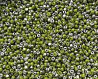 11/0 Charlotte true Cut Beads Patina Opaque Olivine Silver 10/20/50/250/500 Grams loose beads, embroidery materials, vintage findings