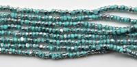 11/0 Charlotte true Cut Beads Patina Opaque Aqua Green Silver 10/20/50/250/500 Grams 1300 Pieces