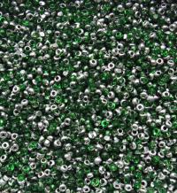 11/0 Charlotte true Cut Beads Patina Transparent Light Emerald Silver 10/20/50/250/500 Grams vintage findings, embroidery materials, craft