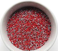 11/0 Charlotte Cut Beads Patina Light Red Opaque Silver 10/20/50/250/500 Grams