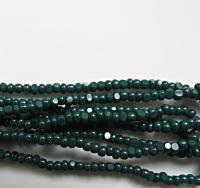 11/0 Hanks Charlotte Cut Beads 53270 Emerald Opaque 1/5/25/50/100 Hanks 2.0mm glass beads, jewelry supply, findings, craft supply vintage