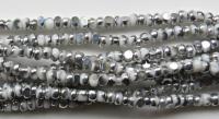 13/0 Charlotte Cut Beads Patina Opaque Chalk White Silver 5/10/20/50/250/500 Grams craft supplies, jewelry making, embroidery materials
