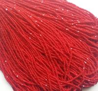 11/0 Hanks Charlotte Cut Beads 93210 Opaque Cherry Red 1/5/25/50/100 Hanks 2.0mm glass beads, jewelry supply, findings, craft supply vintage