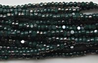 11/0 Charlotte true Cut Beads Patina Opaque Emerald Gun Metal 10/20/50/250/500 Grams 1300 Pieces