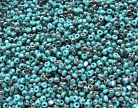11/0 Charlotte true Cut Beads Patina Opaque Aqua Green Gun Metal 10/20/50/250/500 Grams 1300 Pieces