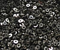 2MM Glass Sequins High Glaze Gun Metal 5/10/20 Grams