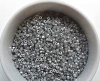 8/0 Charlotte Cut Beads Crystal Frosted Metallic Silver 10/20/50/250/500 Grams glass beads, jewelry supply, vintage findings, craft supply