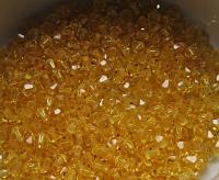 Light Topaz Swarovski Bicone 2.5mm Xillion Cuts 36/72/144/432/1000 Pieces Haute Couture materials