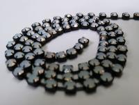 16ss Rhinestone Chain Swarovski White Opal Black base 4mm 1/2/5/15 Meters Wedding Bridal Supplies|Jewelry Making|Decoration, Vintage supply