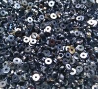 4MM Glass Sequins High Glaze Metallic Blue 5/10/20 Grams
