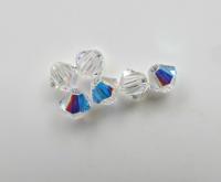 3mm Crystal Aurore Boreale Swarovski Bicone beads rainbow 36/72/144/432/720 Pieces rainbow beads, jewelry making, couture embellishments