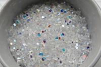 3mm Crystal Aurore Boreale Swarovski Bicone beads rainbow 36/72/144/432/720 Pieces rainbow beads, jewelry making, couture embellishments
