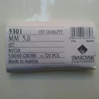 5mm Jet Nut 2X Swarovski Bicone beads Cuts 12/36/72/144/432/720 Pieces embroidery materials, jewelry making, rare beads, PREMIUM Supply bead