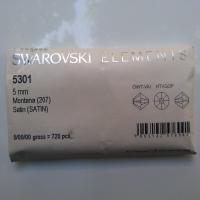 5mm Montana Satin Swarovski Bicone beads Cuts 12/36/72/144/432/720 Pieces rare findings, jewelry making, embroidery materials, vintage beads