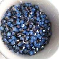 4/6mm White Opal Sky Blue Swarovski Bicone Cuts 20 Gross (2880 Pieces) Rare findings, jewelry making, craft supplies, embellishment