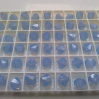 6/8 MM Air Blue Opal Swarovski Bicone 16 Cuts 6/12/24/36/72/144/288 Pieces (285) PREMIUM MATERIALS, Jewlery making beads